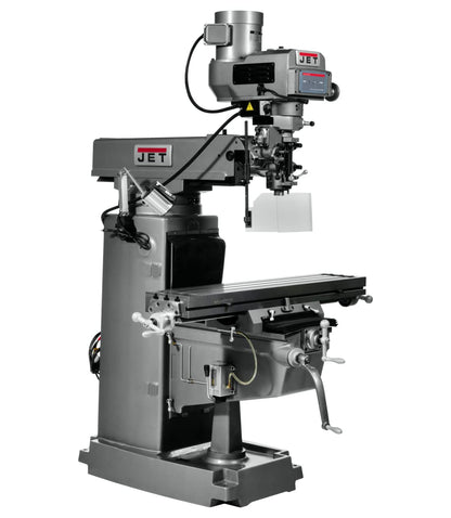 JET Variable-Speed Vertical Mill, X-Axis Powerfeed, ACU-RITE 203 DRO, 230/460V 3Ph (JTM-1050VS2)