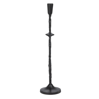 Bloomingville Decorative Cast Metal Taper Candle Holder, Black