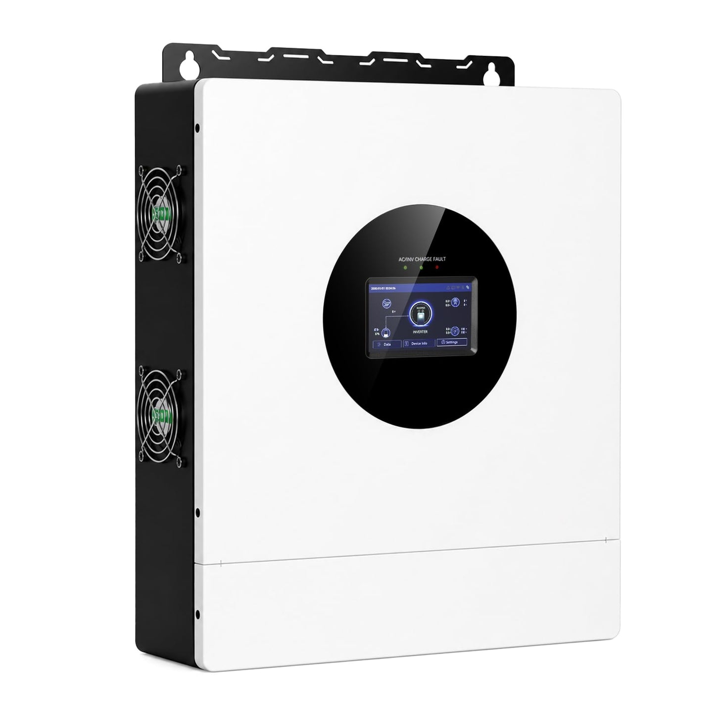 AuraSolar 8000W Hybrid Solar Inverter 48V DC to 120V/240V AC Split Phase, Pure Sine Wave Inverter Built-in MPPT 120A Charge Controller, Power Converter for Home Backup Off Grid Solar System