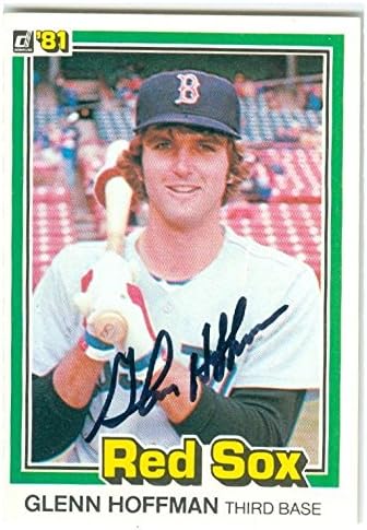 Sports Memorabilia Autograph Warehouse 246054 Glenn Hoffman Autographed Baseball Card - Boston Red Sox 1981 Donruss - No. 95