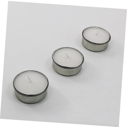 TEHAUX 10pcs DIY Iron Candlestick Tealight Tins Candle Making Jars Storage Tins for Cosmetics Elegant Practical
