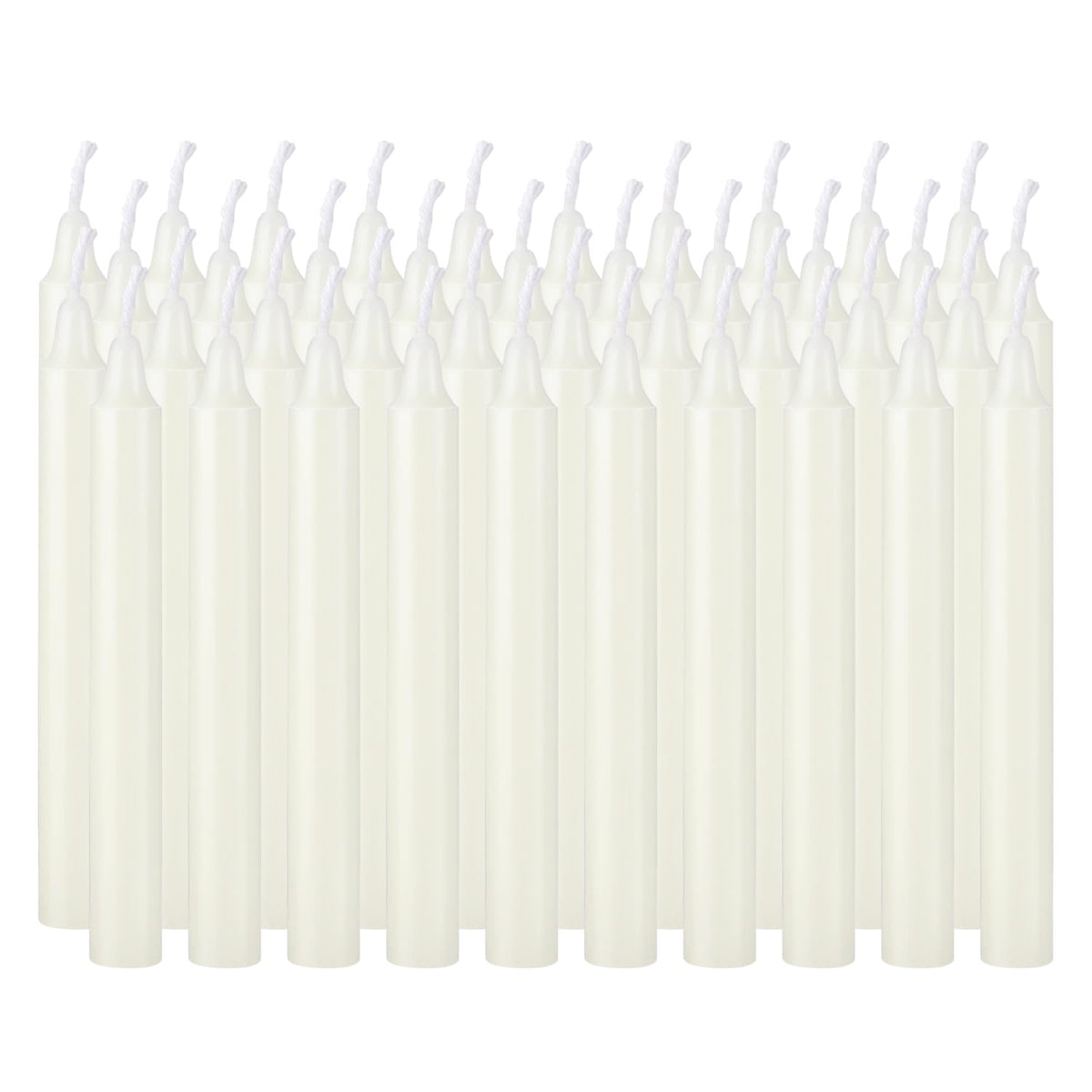 YOROXRG Set of 40 Ivory Candles Mini Unscented Taper Candles for Christmas,Household, Wedding, Rituals, Prayer, Birthdays, Meditation, Altar,Party and Home Décor Candlesticks - 4 Inch Tall