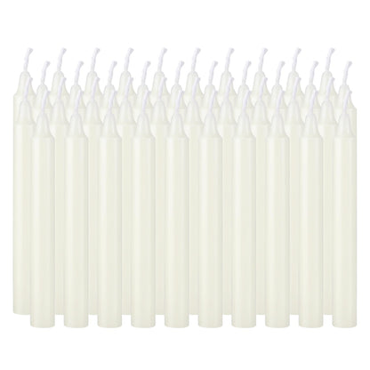 AYIQIW 4 Inch Tall 40 Pack Ivory Candles Mini Unscented Taper Candles for Christmas,Household, Wedding, Rituals, Prayer, Birthdays, Meditation, Altar,Party and Home Décor Candlesticks