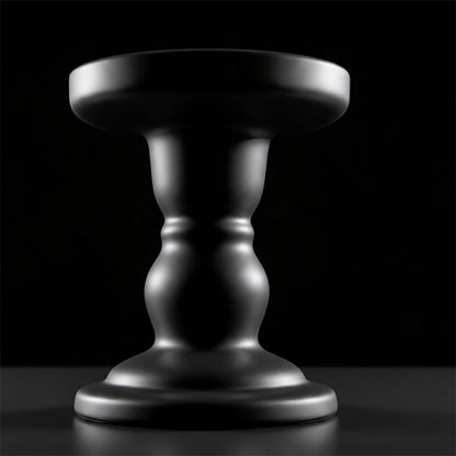 DreamsEden Matte Black Glass Candle Holder - 2 Pcs Modern Opaque Candle Stick for Taper, Pillar, Tea Light Candles, Sleek Home Decor Accent
