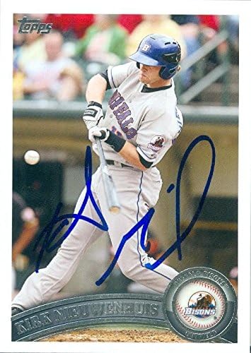 Sports Memorabilia Autograph Warehouse 246777 Kirk Nieuwenhuis Autographed Baseball Card - New York Mets Buffalo Bisons 2011 Topps Pro Debut - No. 14 Rookie