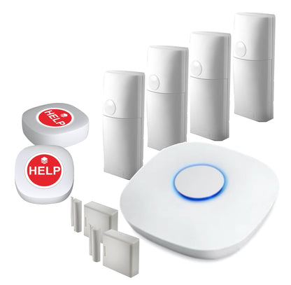 StackCare by Connected Caregiver Medical Alert System, Fall Detection for Seniors, WiFi in Home Passive Monitoring Safety with no Cameras, Emergency Call Button, Virtual Caregiver, Call to Activate