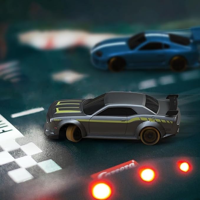 Turbo Racing 1:76 Scale RC Drift Car Table Racing 2.4GHZ Remote Control Mini Model Car with Gyro Full Proportional RTR for Adults Toys (C65)