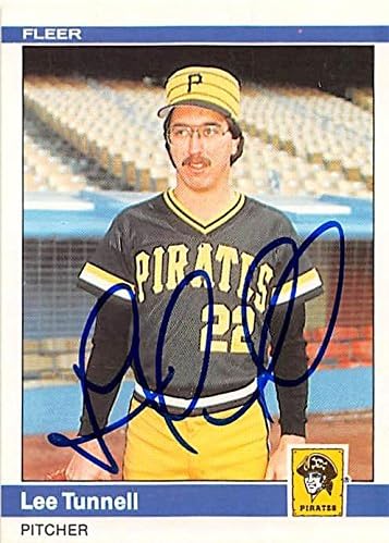 Sports Memorabilia Autograph Warehouse 247260 Lee Tunnell Autographed Baseball Card - Pittsburgh Pirates 1984 Fleer - No. 268