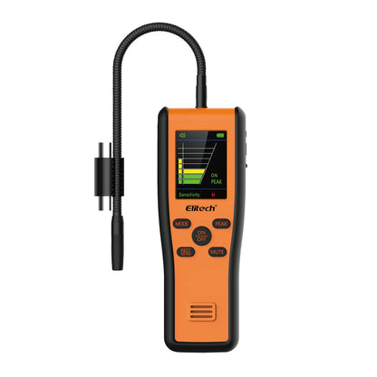 Elitech Refrigerant Leak Detector, Infrared & Heated Diode Sensors in 1 Unit, HVAC Halogen Gas Sniffer, Anti-Interference, IR-200