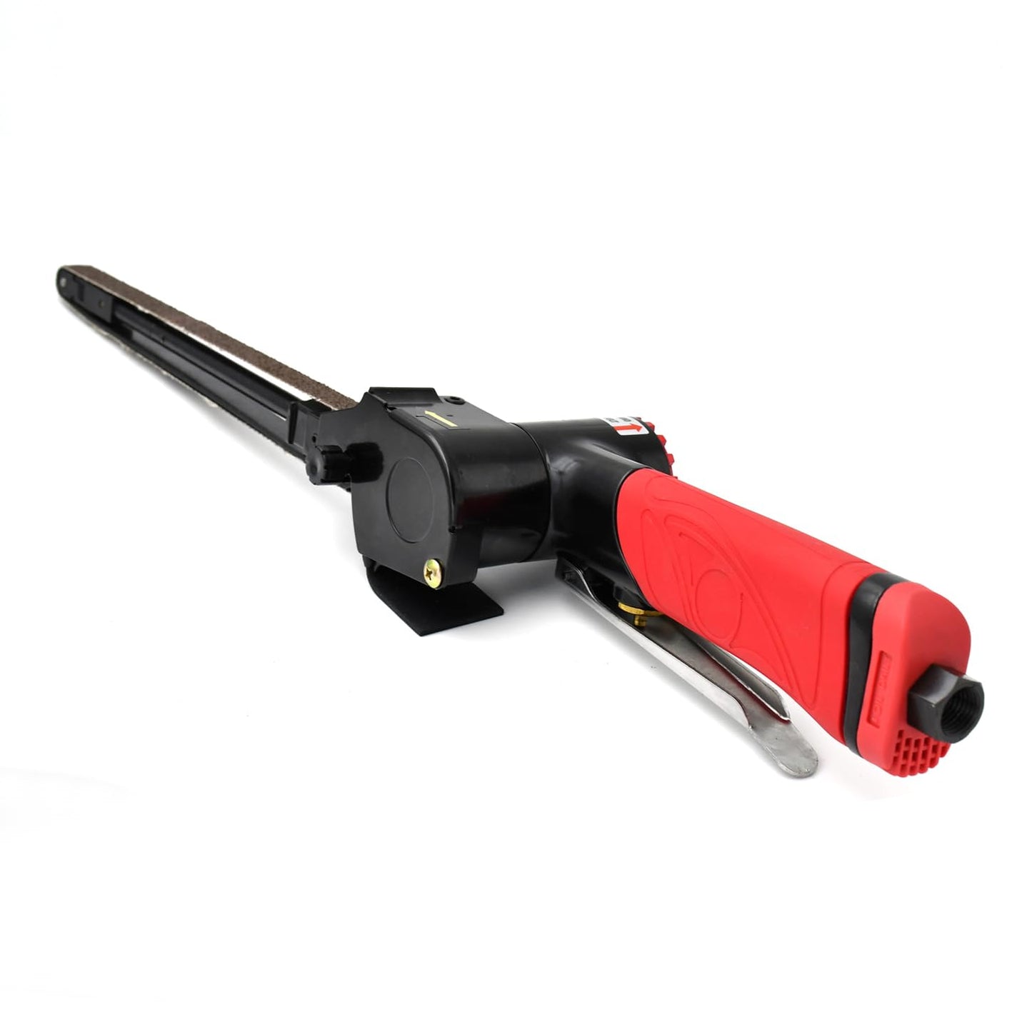 Air Belt Sander 1/2" x 24" Handheld Angle Grinder Belt Sander For Wood Aluminium Iron Steel Metal Polishing DIY Surface Treatment Tool 20000RPM