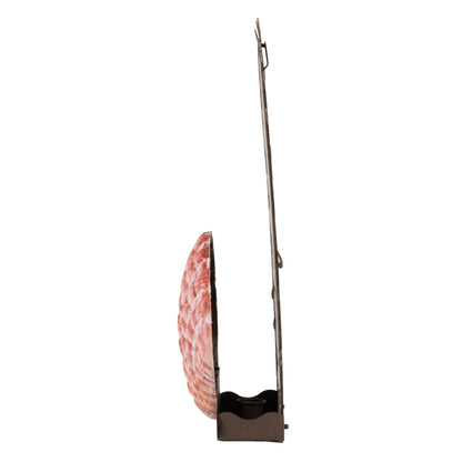 Creative Co-Op Metal Wall Sconce Taper Candle Holder with Resin Shell, Multicolor Finish