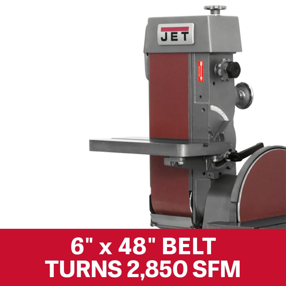 JET 6" x 48" Belt & 12" Disc Sander, 1-1/2 HP, 230/460V 3Ph (J-4202A)