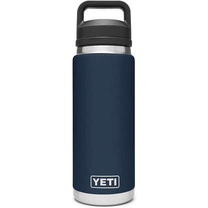 YETI Rambler 26 oz Bottle, Vacuum Insulated, Stainless Steel with Chug Cap, Navy
