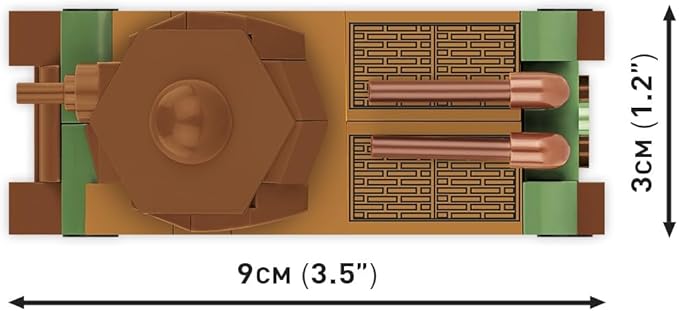 COBI Historical Collection WWII SOMUA S-35 1:72 Scale Tank Building Set 99 Pieces