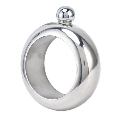Wine Flask Gift, NonRusty Stainless Steel Flask Bracelets for Whiskey