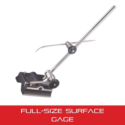 Starrett Full-Sized Surface Gage with Attractive Finish for Scribing Lines, Transferring Measurements and Probing Surfaces - 9" Spindle Length, 3 x 2-9/16" Base Size - 57A