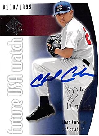 Autograph Warehouse 248351 Chad Cordero Autographed Baseball Card - United States FT 2002 Upper Deck SP Authentic - No. USA1 100 of 1999