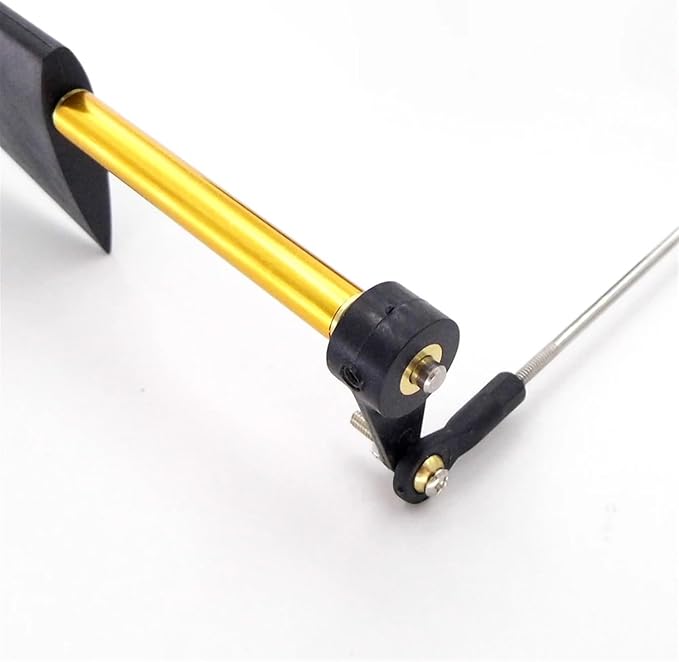 RC Boat Nylon Dual Steering Rudder with Servo Steering Arm Rod Stopper Ball Head Joint for RC Boat Scale Marine Cruise(A)