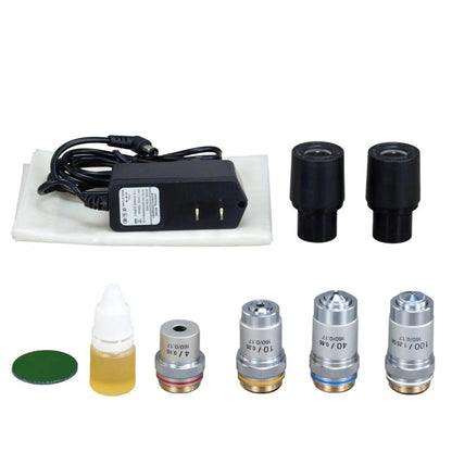 OMAX - 40X-2500X LED Digital Trinocular Lab Compound Microscope with 5MP Camera and Mechanical Stage - M83EZ-C50S