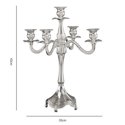 XILIN-1987 Candle Holderss Romantic Candlelight Dinner Wedding Decorations Props Candlestick, 5 Heads Candlesticks Decorative Candlestick