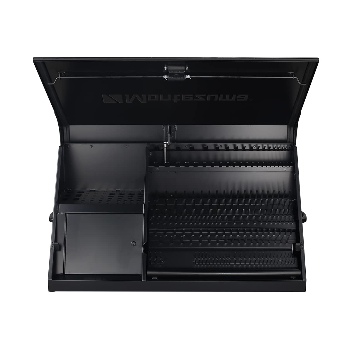 Montezuma 41" x 18" Heavy Duty Steel Triangle Toolbox (steel, flat black)