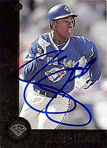 Sports Memorabilia Autograph Warehouse 343747 Shannon Stewart Autographed Baseball Card - Toronto Blue Jays FT 1996 Leaf No. 123