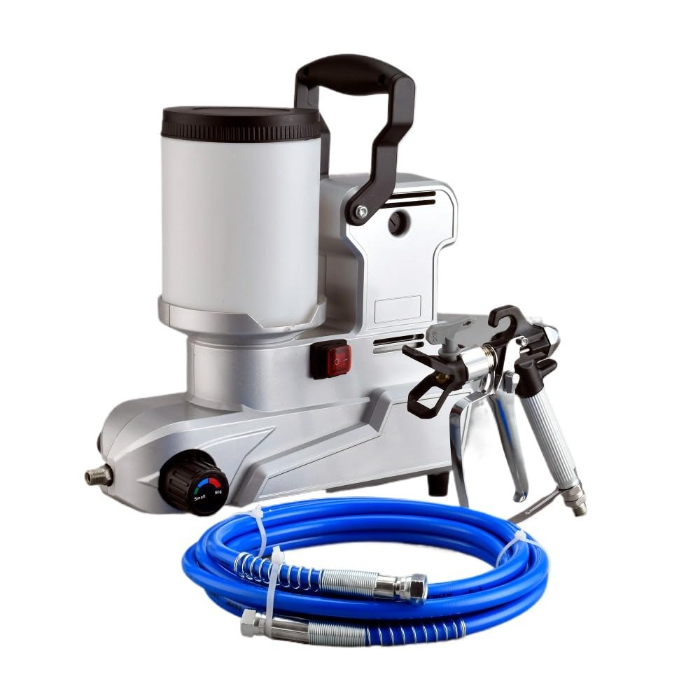 1600W High-Pressure Airless Paint Sprayer,Airless Paint Emulsion Sprayer,Water-Based Latex Paints Airless Sprayer w/ 16.4ft Hose for Spraying Operations Indoor/Outdoor Fire Prevention,120MPa 110V