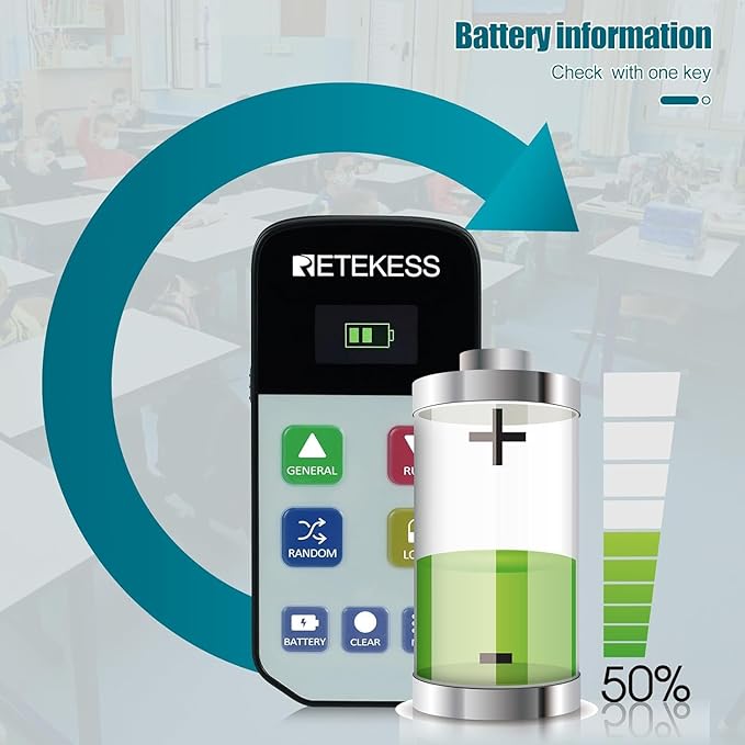 Retekess TM102 Game Show Buzzer SystemClassroom Buzzers for Quiz GamesTop Five ShowLocking Function12 Light Buzzers for Family Game NightSchool
