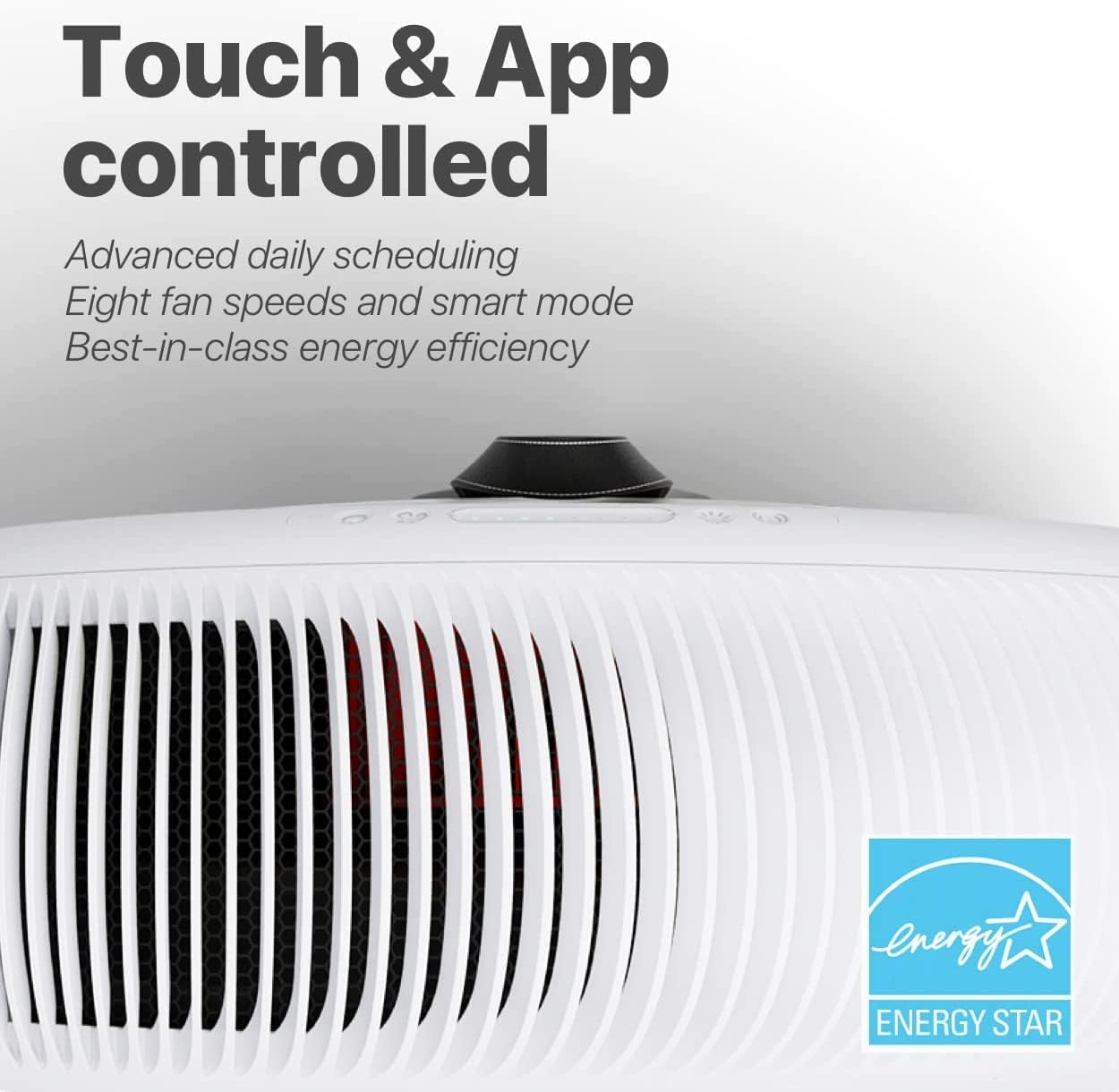 IQAir Atem X Air Purifier - Smart HyperHEPA Filtration for Large Rooms up to 1650 sq ft - Smoke, Viruses, Allergens, Asthma, Mold, Dust, Pets, Swiss Made, WiFi Enabled