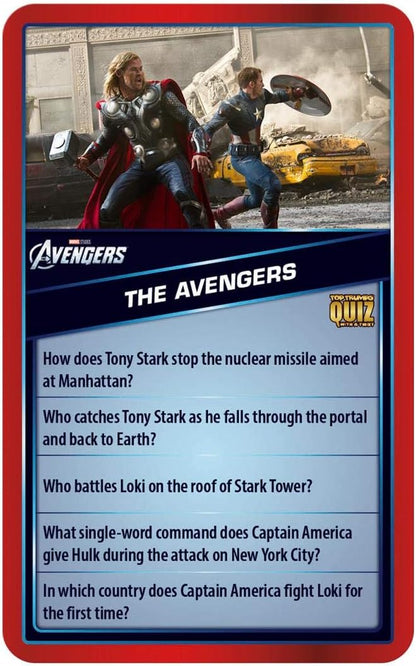 Top Trumps Marvel Cinematic Universe Quiz Game 500 Questions to Test Your Knowledge on Guardians of the Galaxy Avengers S.H.I.E.L.D Wakanda and More Gift and Toy for Boys and Girls Aged 8 Plus