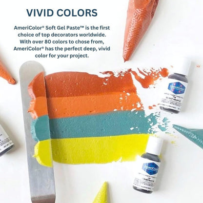 AmeriColor, Pale Peony, 4.5 Ounce Bottle, Soft Gel Paste Food Color