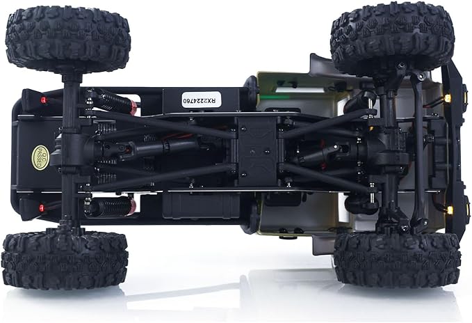 CR18P V3 THunter 1/18 RC Climbing Car 2.4G Wireless Control 4WD Rock Crawler Car Brushless Motor ESC RTR LED Lights Hobby Grade Model for Adult(Matte Sand)