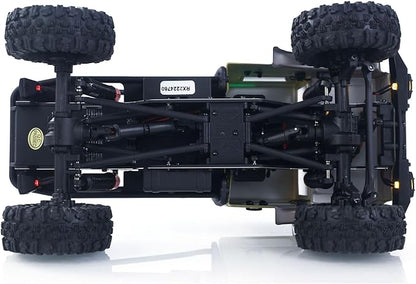 CR18P V3 THunter 1/18 RC Climbing Car 2.4G Wireless Control 4WD Rock Crawler Car Brushless Motor ESC RTR LED Lights Hobby Grade Model for Adult(Matte Sand)