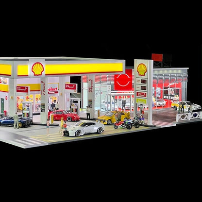 1/64 Scale Mini Building Scene Model (Cars Figures Not Included)