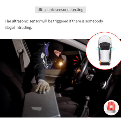 EASYGUARD EC203 Universal Version 2 Way car Alarm System with keyless Entry & LCD Pager Display, ultrasonic Sensor & Shock Sensor DC12V
