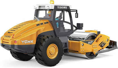 TOUCAN RC HOBBY 1/50 RC Road Roller RTR Mini Electric Remote Control Construction Vehicle Metal Blade Finished Model Lights Sounds Effect
