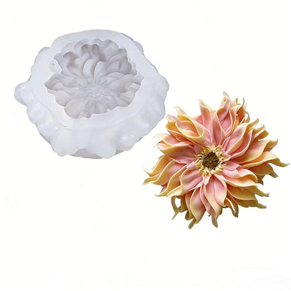 Flower Petal Mold - Cylinder Molds Silicone Wave Spiral Candle Mold - Silicone Resin Casting Molds for Candle & Resin & Soap Craft Supplies