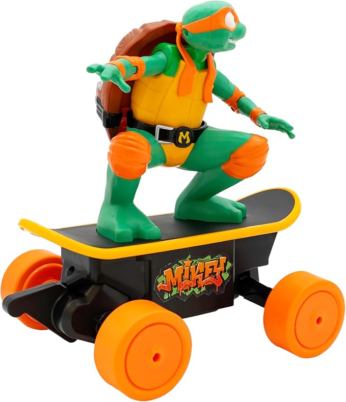 Teenage Mutant Ninja Turtles Mikey Cowabunga Skate RC Car Toy Imitates Real Skate Tricks Ages 5+