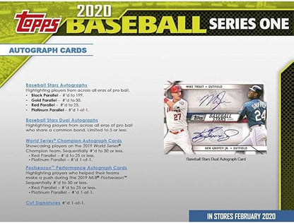2020 Topps Series 1 MLB Baseball Retail Hanger Box