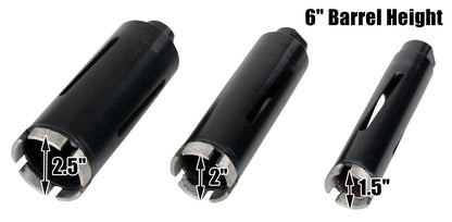 Steel Dragon Tools 3-Piece 1.5-inch to 2.5-inch Dry Diamond Core Drill Bit Kit with Hex SDS Adapters and Case