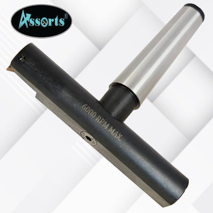 Assorts 5″ Balanced Fly Cutter Indexable Face Milling Cutter with MT-3 Shank (M12 × 1.75 Drawbar), Single TCMT1604 Insert, Torx Screw & Star Key Included