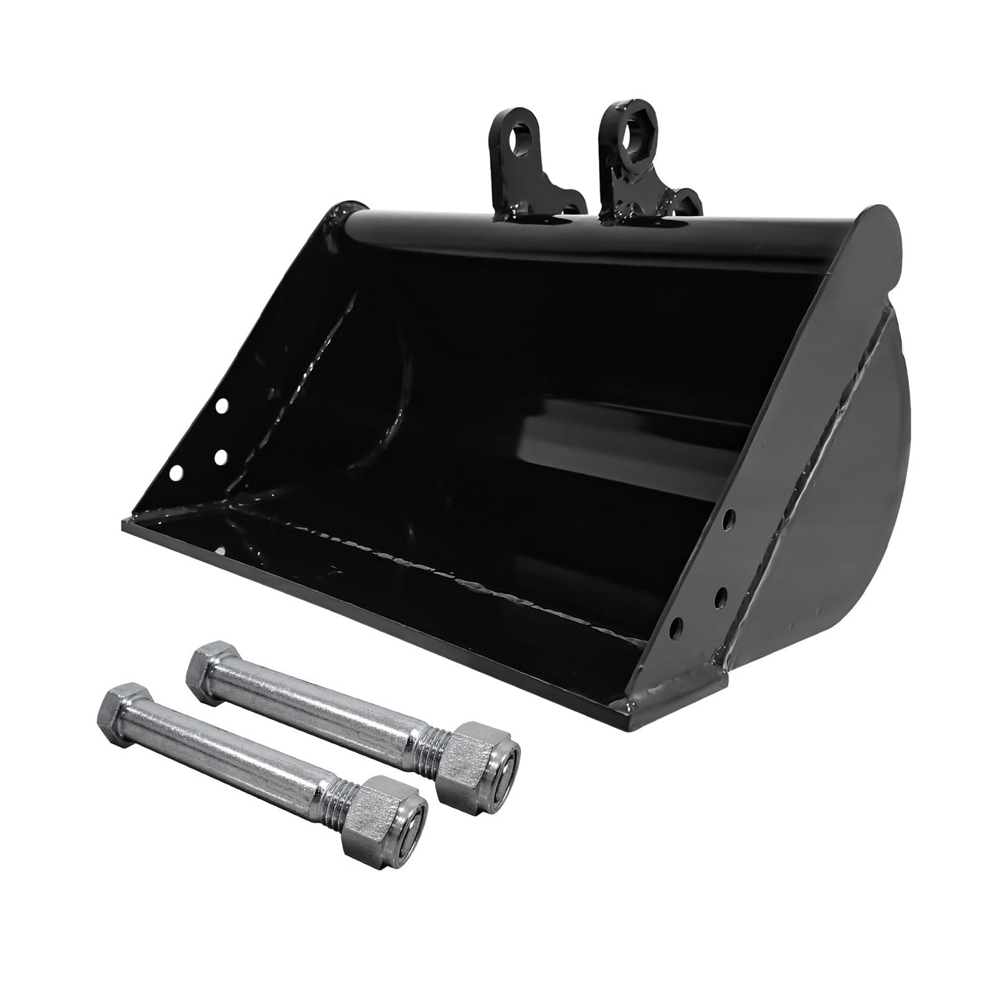 500mm Flat Bucket Accessories Toothless Bucket Compatible with 0.8-1.5 Tons of Small Excavators, Used to Load Sand, Soil, Clean Ditches
