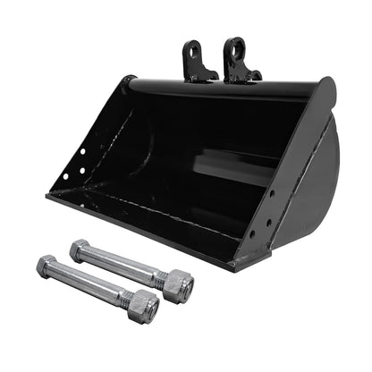500mm Flat Bucket Accessories Toothless Bucket Compatible with 0.8-1.5 Tons of Small Excavators, Used to Load Sand, Soil, Clean Ditches