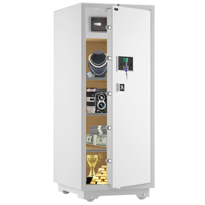 Extra Large Safe - TIGERKING 17.6 Cubic Feet Big Safes Box with Double Safety Key Lock & Separate Lock Box. Heavy Duty Large Home Safe wth 3 Removable Shelves, Perfect for Home, Hotel, Office, Garage