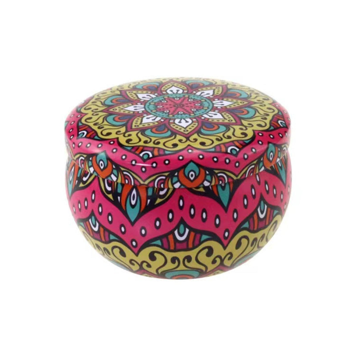 FWJUNHUYC Scented candle tin can drum metal packaging tinplate gift candy scented candle set tin box