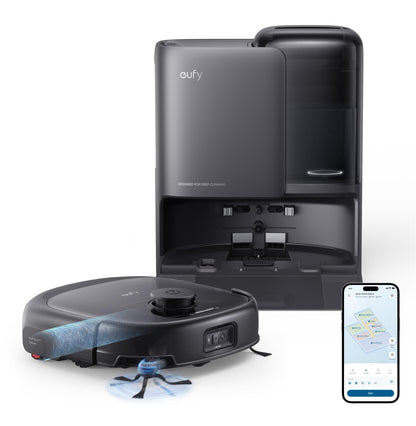 eufy Robot Vacuum E25, 20,000 Pa Suction,HydroJet Always-Clean Roller Mop, All-in-One Robot Vacuum and Mop Combo, Edge-to-Corner Cleaning, Zero-Tangle Design, AI Obstacle Avoidance (Upgraded)
