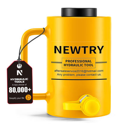 NEWTRY 30 ton Hydraulic Hollow Jack Cylinder 2’’ Stroke Porta Power Ram Industrial Lifting Jack Retract Automatically