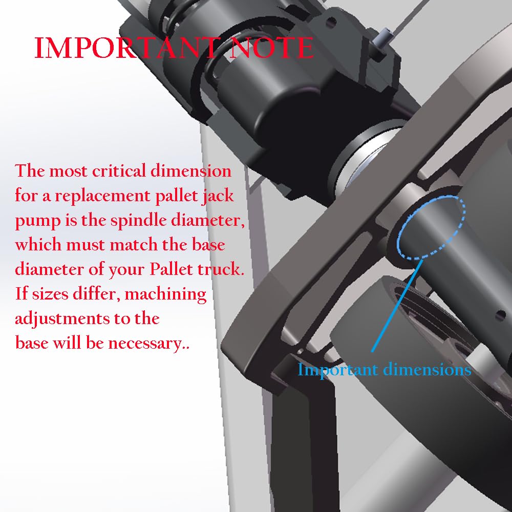 RHKING Pallet Jack Repair Pallet Truck Pump Hand Pallet Truck Restoration DIY Pallet Jack Replacement 4400 Lb Capacity Shaft 45mm