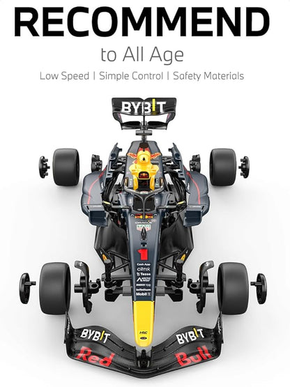 RASTAR 92600 1/16 55PCS Officially Licensed RC Race Car Building Kits for Oracle RedBull F1 RB19 with Remote Motor &amp DIY Decals for Play &amp Display - Ideal Gift for F1 Fans Ages 8+