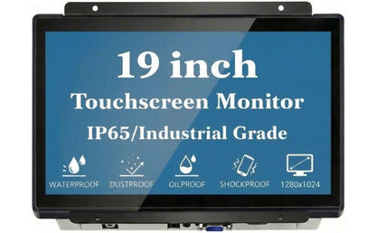 RIUIIN 19 Inch Touch Open Frame Monitor, Industrial Touch Display,1280x1024 Resolution 5:4 Aspect Ratio Waterproof,VESA+Panel Mount, for Indusitrial Retail Commercial